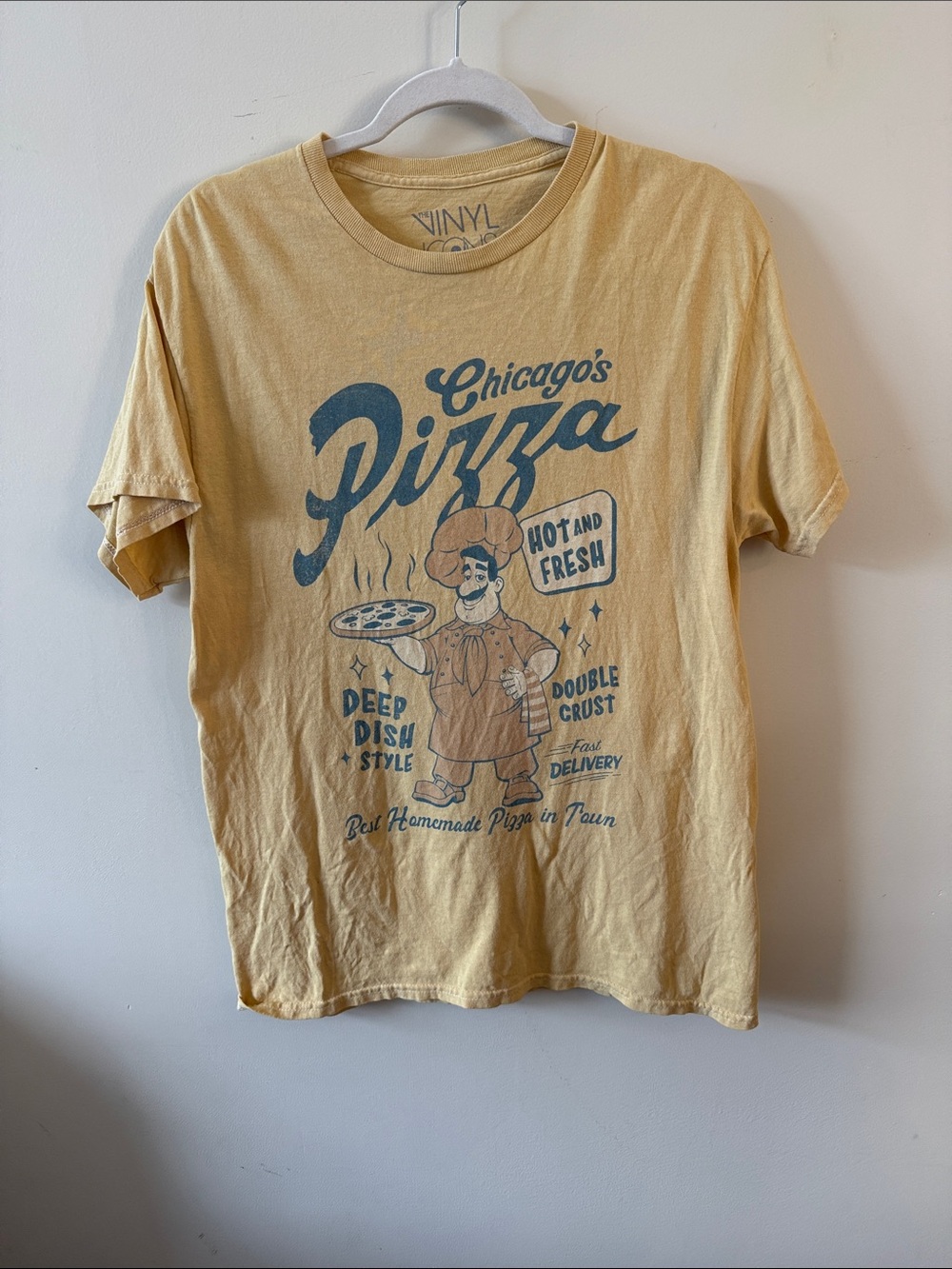 Chicago's Pizza Graphic Tee - Yellow
